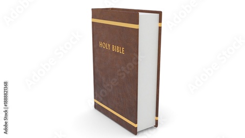Billede på lærred leather holy bible book