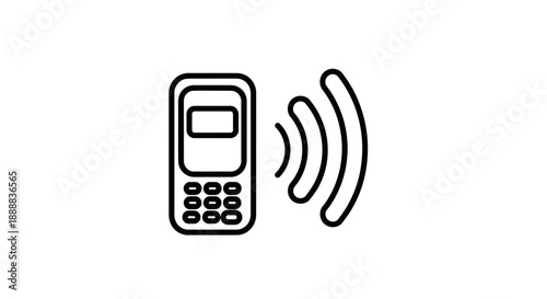 Mobile Phone Wireless Signal Icon