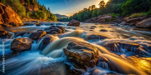 Eroded Rocks by Water: Low Light Photography of Riverbed Sculptures