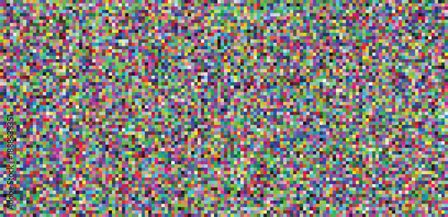Multi-colored rectangular pixel background. Colorful mosaic pixel art texture. Vector illustration.