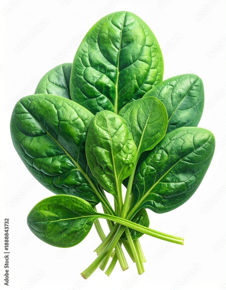 Obraz premium Frischer Spinat isoliert