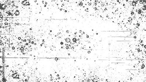 Grunge texture with scattered ink splashes and distressed spots on paper background for vintage aesthetic design and artistic overlay effects for photography and creative print projects vector desing 