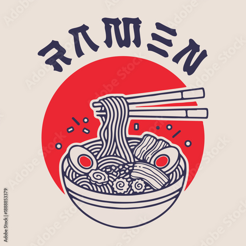 ramen illustration asset