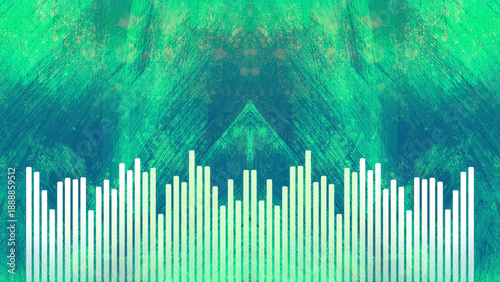Modern Sound Wave Frequency Visualization
