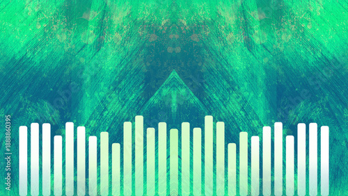 Modern Sound Wave Frequency Visualization
