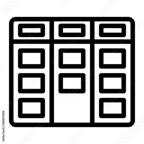 Visual workflow management system for tracking tasks across board stages (Outline style)