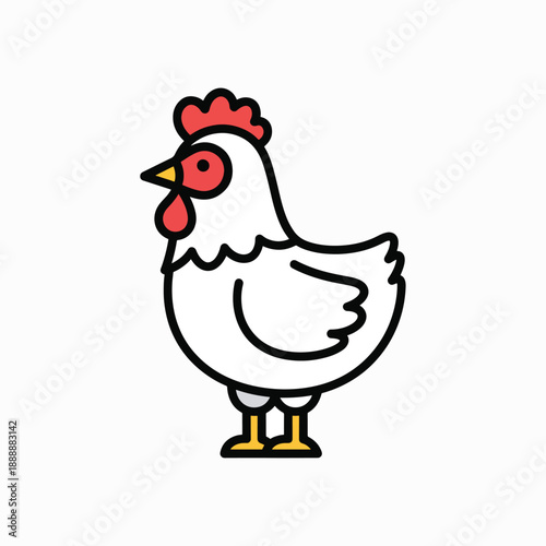 Cartoon Chicken Icon