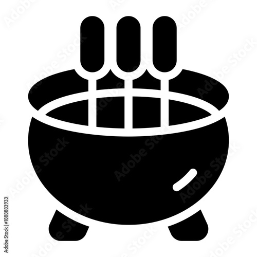 incense burner glyph icon