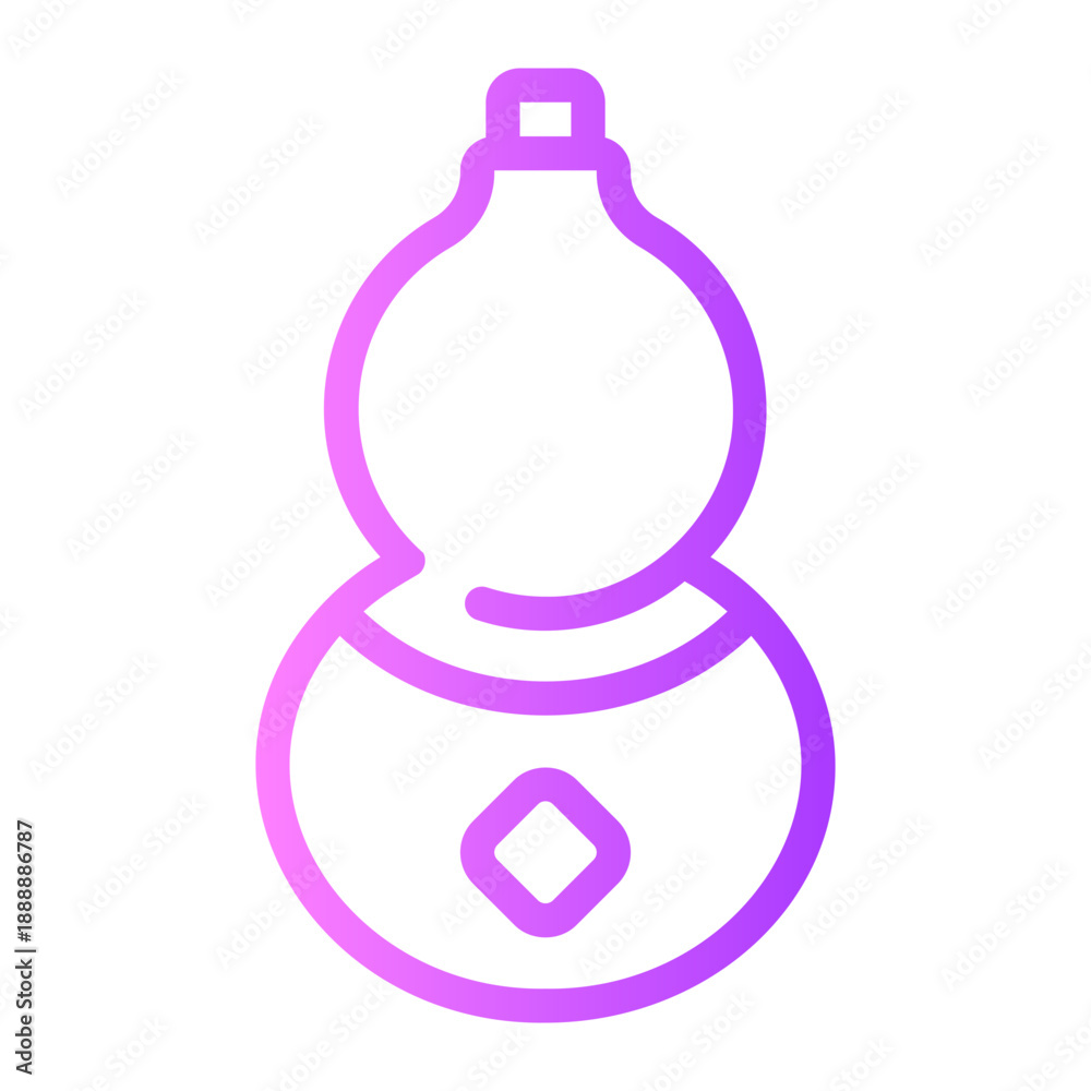 Fototapeta premium calabash gradient icon