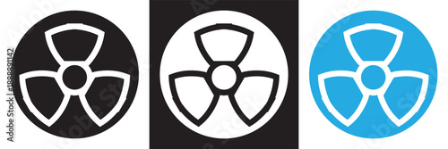 Ecology energy icons set vector symbols .Collection of clean energy and ecology icons showing radiation, electricity and power symbols in modern flat vector style.EPS10/AI.