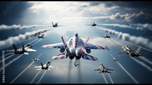 air show, planes flying in formation