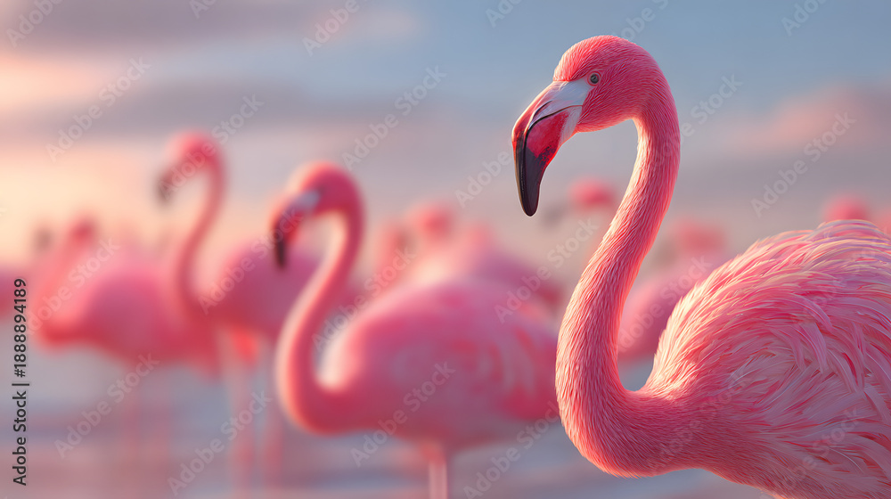Fototapeta premium flamingo 