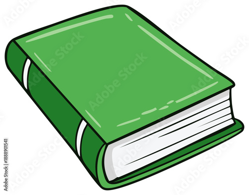 Illustration of a Hardcover Book: An educational tool for learning and studying.