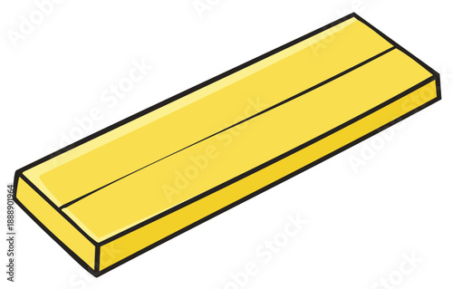 Illustration of Yellow Wooden Board Planks Wood Material Timber Lumber Carpentry