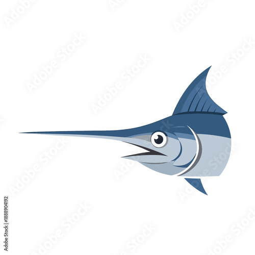 Blue Marlin Head Profile