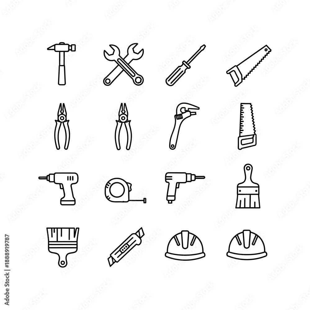 Obraz premium A collection of stylized black Asian clouds with traditional swirling patterns, isolated on a white background, suitable for design elements.