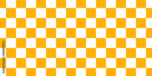 Checkered background with distorted squares. Abstract banner with distortion. Chess pattern. Chessboard surface.