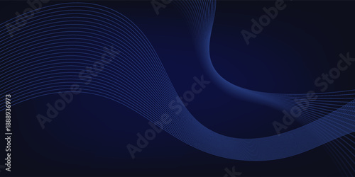 Futuristic abstract background. Glowing flowing wave lines design. Modern shiny blue moving lines element. Future technology concept.