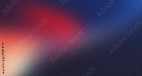 Bild auf Leinwand Dramatic dark background with strong red orange light leak blending into deep na