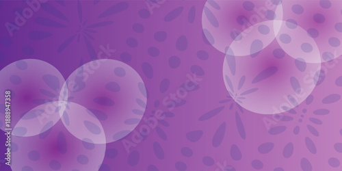 Purple gradient background with halftone dotted texture. The background features soft purple hues and circular patterns, creating a modern look. Minimal halftone vector gradient background