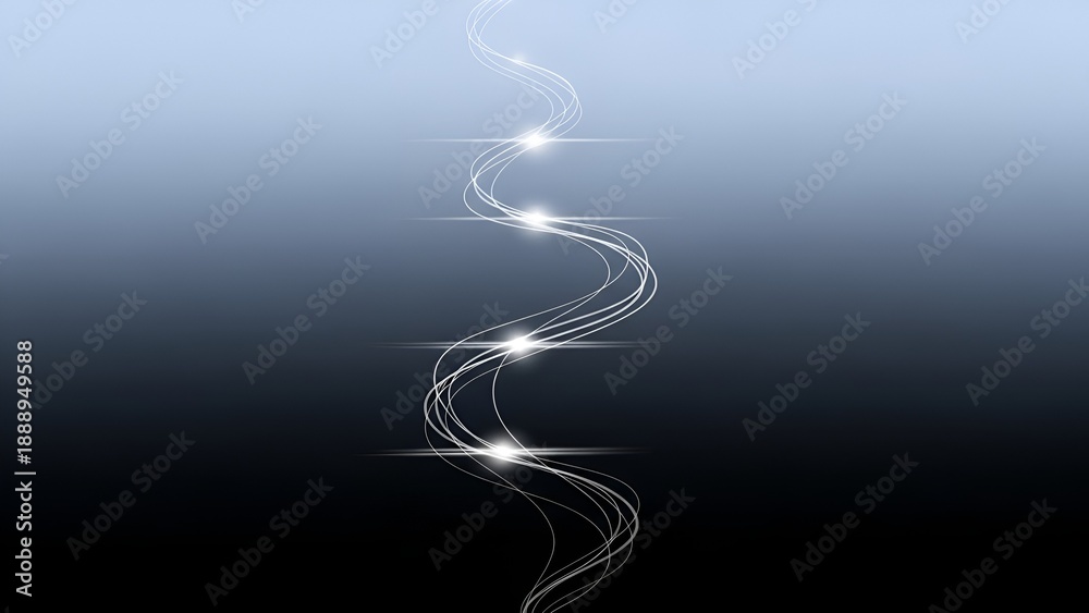 Obraz premium abstract light trails, glowing lines, energy flow, digital art, futuristic design