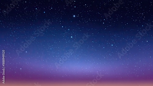 Vast Night Sky with Twinkling Stars and Gradient Purple Background Perfect for Cosmic Imagery and Astrological Themes in Nature Photography