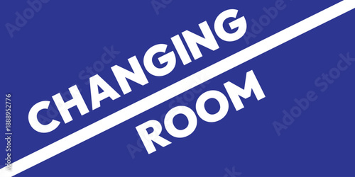 Background Symbol or icon for the words fitting room simple template. Changing room