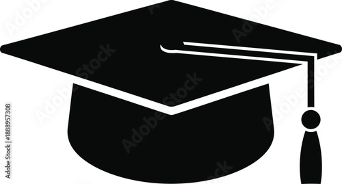 Graduation cap icon for academic achievements and diplomas