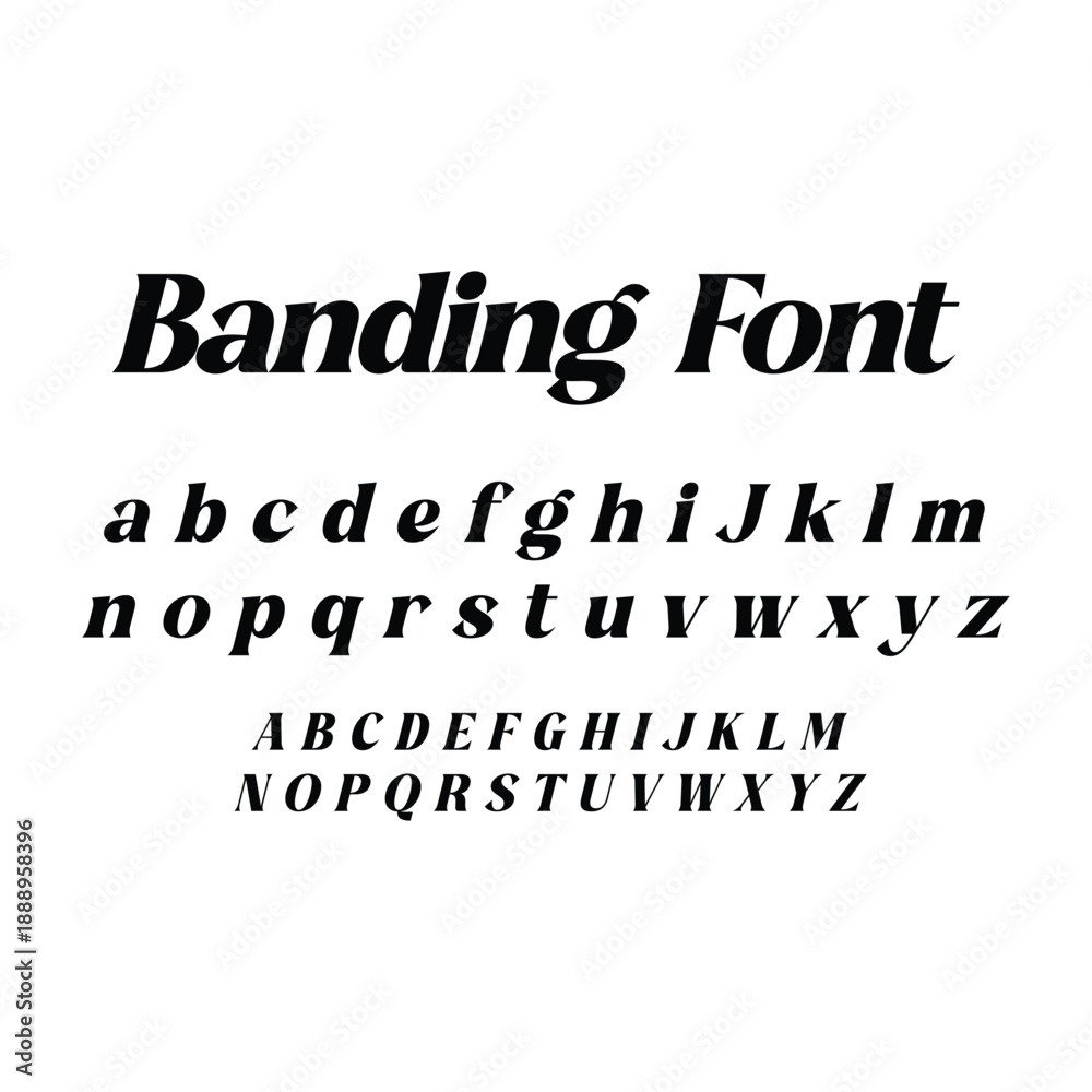 Fototapeta premium Elegant Hand Drawn Font Collection with Numbers Vector