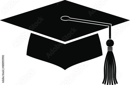 Graduation cap icon for academic achievements and diplomas
