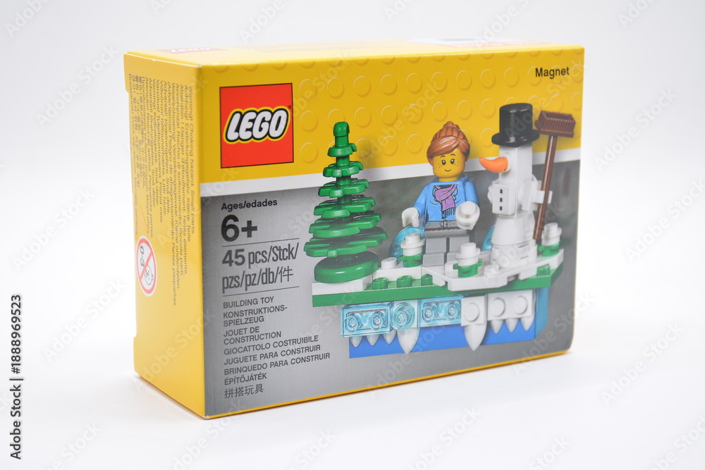 Fototapeta premium Lego iconic holiday magnet set in Manila, Philippines