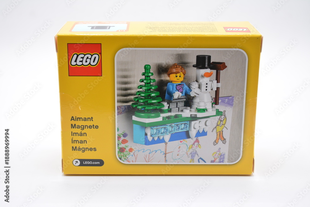 Fototapeta premium Lego iconic holiday magnet set in Manila, Philippines