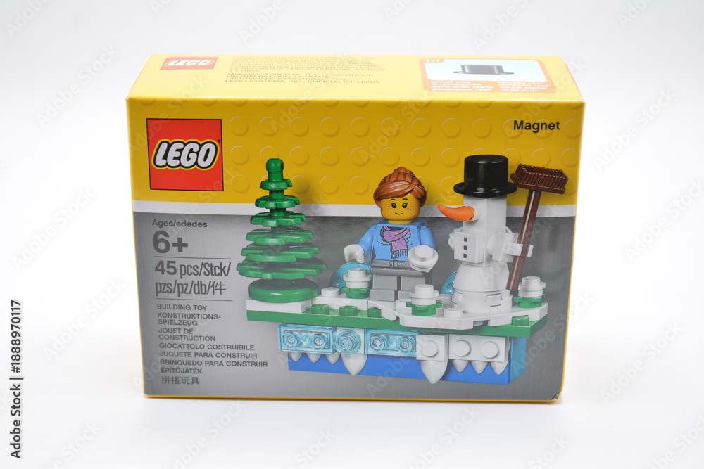 Fototapeta premium Lego iconic holiday magnet set in Manila, Philippines