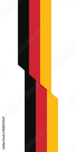Background stripe line seamless pattern color Jerman. Style paper folding lane Germany. Technology and sports banner template