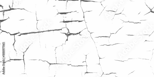 Weathered stucco and cement texture with broken surface patterns for abstract background. Closeup of dry fissure ground. White dried and cracked ground earth background.Cracked wall texture grunge bac