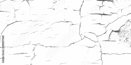 Weathered stucco and cement texture with broken surface patterns for abstract background. Closeup of dry fissure ground. White dried and cracked ground earth background.Cracked wall texture grunge bac