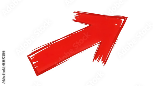 Wallpaper Mural Hand Drawn Red Arrow Pointing Up For Business And Marketing On Isolated Transparent Background Torontodigital.ca