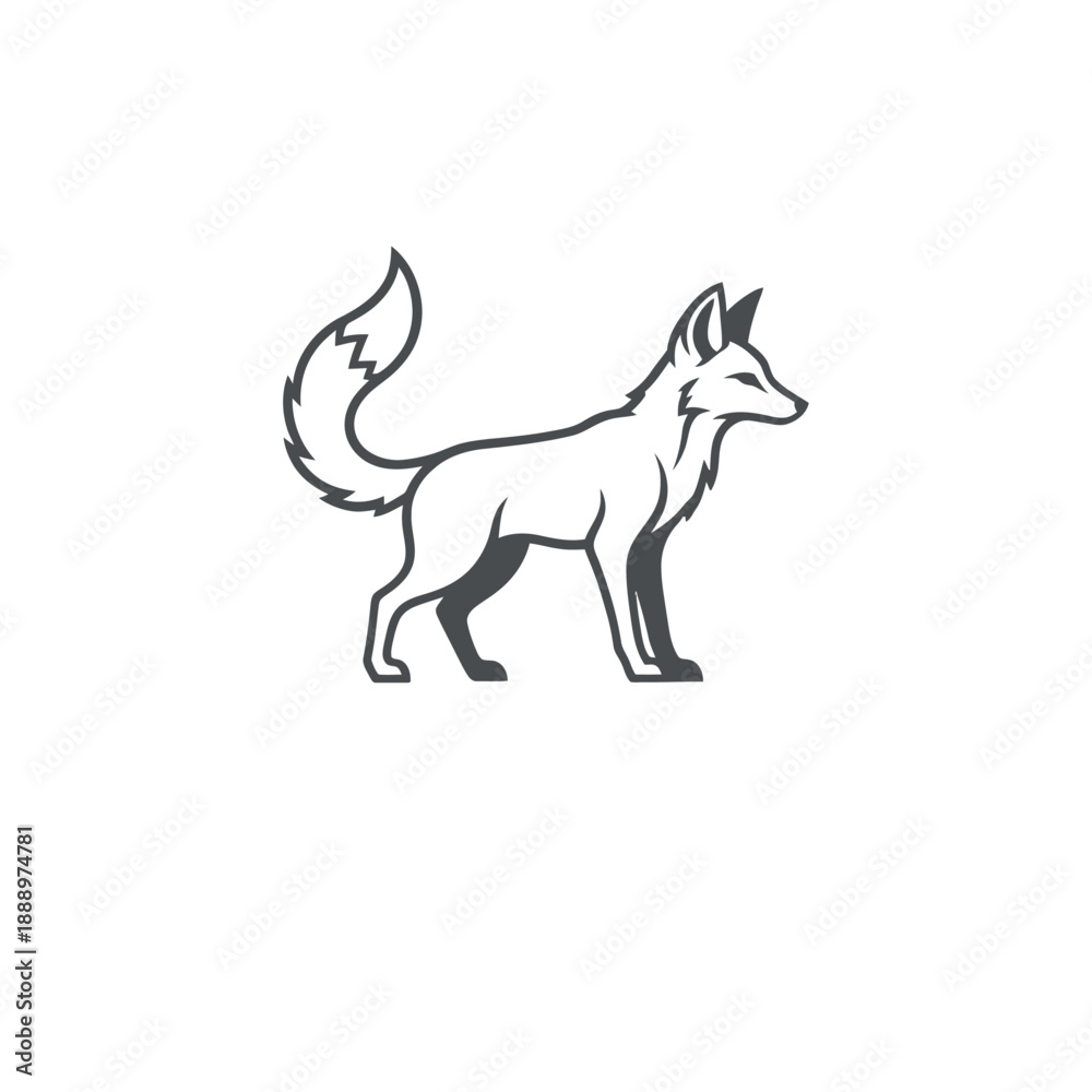 Fototapeta premium Horse silhouette vector illustration isolated on a white background