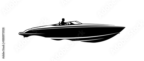 Speedboat Vector Illustration