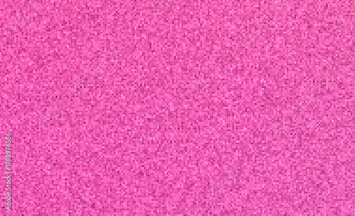 Bright Pink Mosaic Pattern Background With Small Squares And Texture