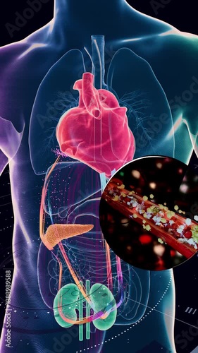 Cardiometabolic CKM Syndrome 3D Visualization: Integrated Heart, Kidney, and Pancreatic Health with 4D Flow MRI Data Overlays