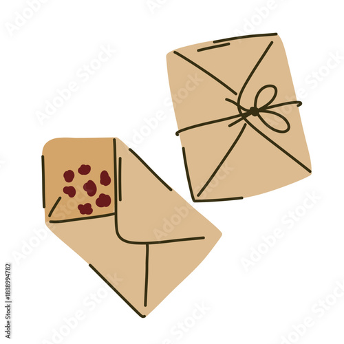 Spring planting seeds in eco-friendly paper envelopes, tied with jude rope, windowsill gardening, garden seed planting