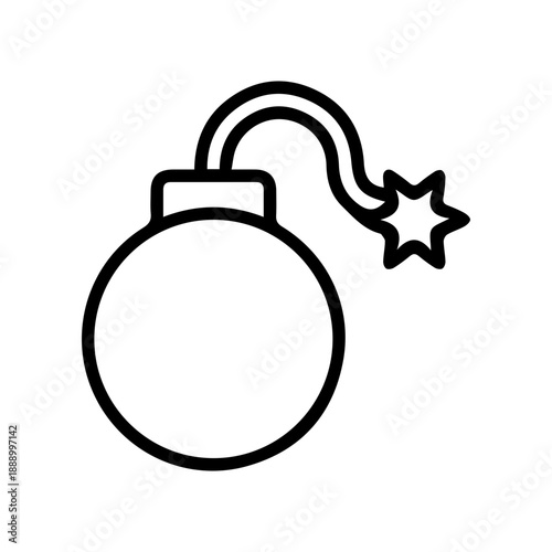 Danger Bomb Lit Fuse Icon