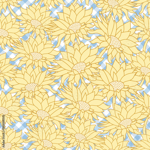 Country Retro, backdrop , surface pattern design, Illustrations
