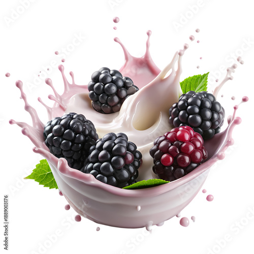 Blackberry Yogurt Splash