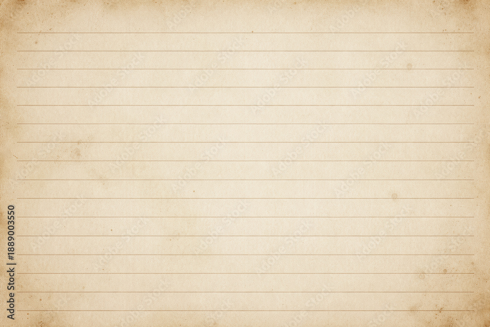 Naklejka premium Vintage lined paper background with aged texture for notes, journaling, scrapbooking, and creative design projects.