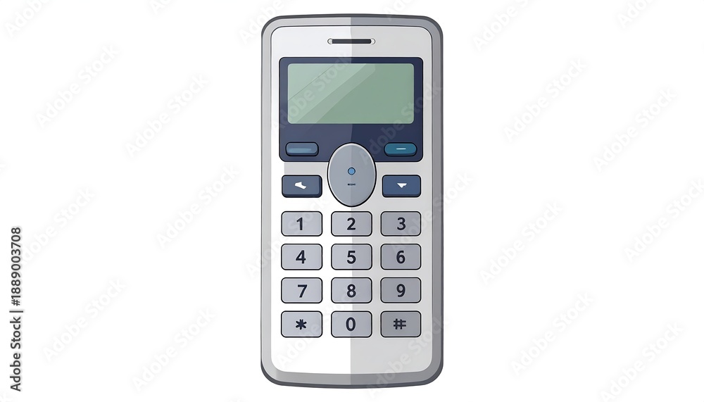 Obraz premium Classic Mobile Phone - A Simple and Functional Communication Device.