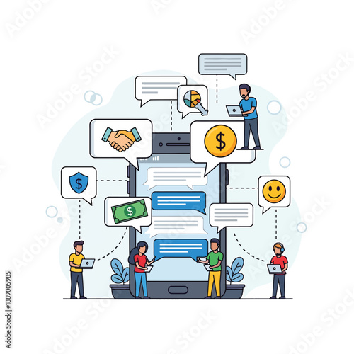 Online Messaging and Financial Transactions