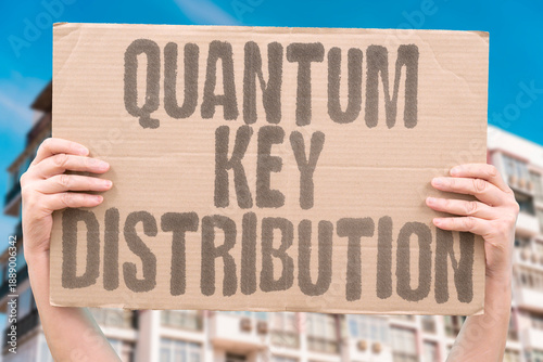 Wallpaper Mural "Quantum Key Distribution" Secure transmission shares secrets. QUANTUM. KEY. DISTRIBUTION. SECURE. TRANSMISSION. Torontodigital.ca