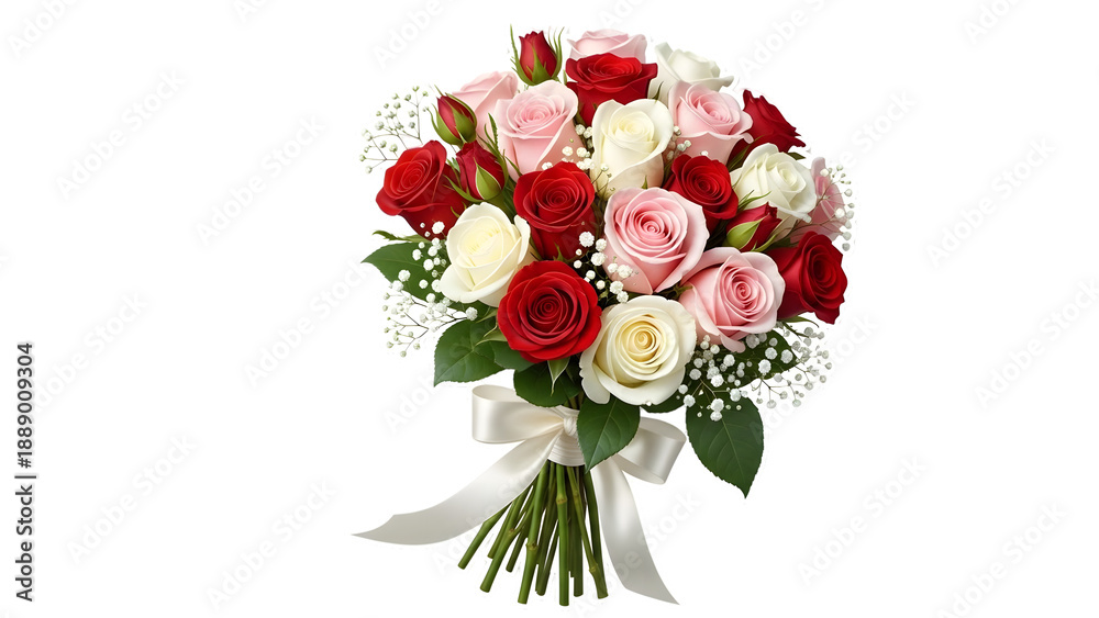 Fototapeta premium Happy women's day celebration with beautiful flowers and purple background